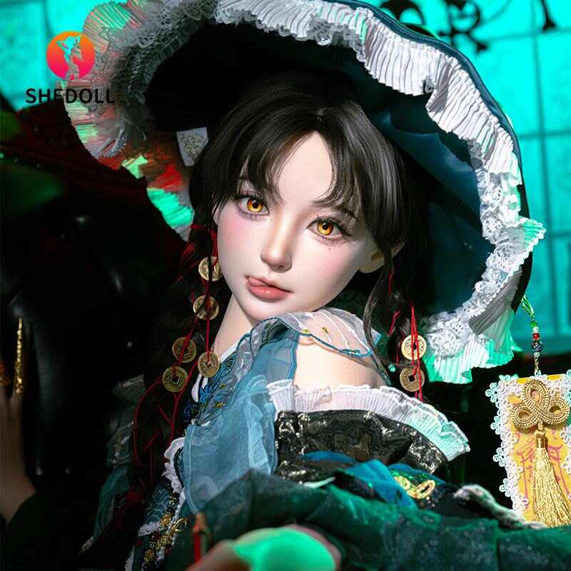 [SHEDOLL] Tanya(Jiang Xiao-TANG) 160cm | C-cup Gothic Witch · Blood-Stained Dress & Bandages · Poseable Joints | Halloween Succubus Doll